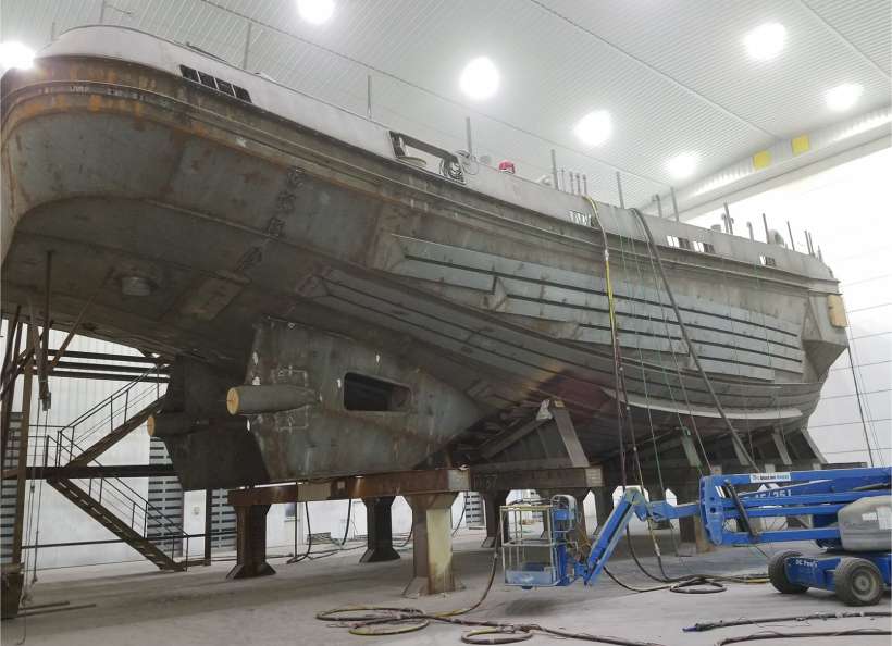 Ship in Dry Dock